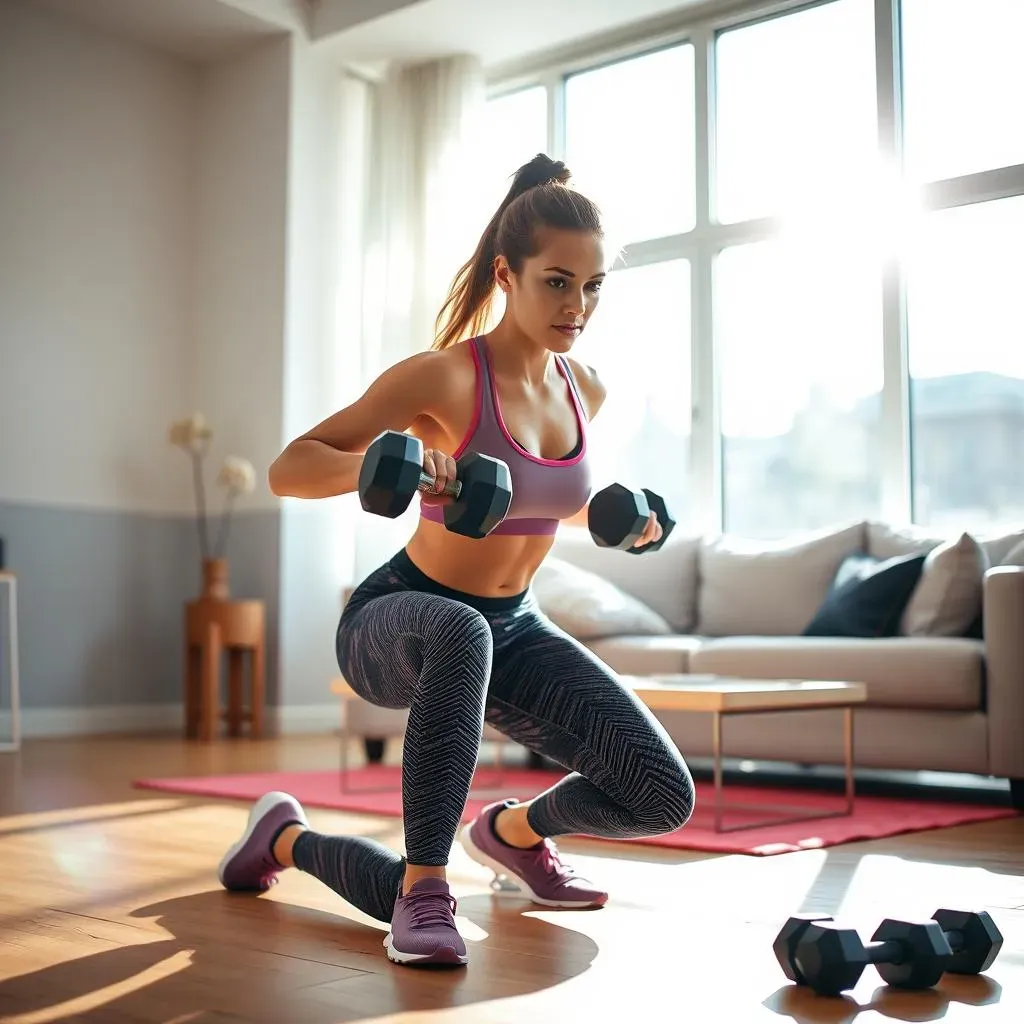 Powerful at home hiit workout with weights