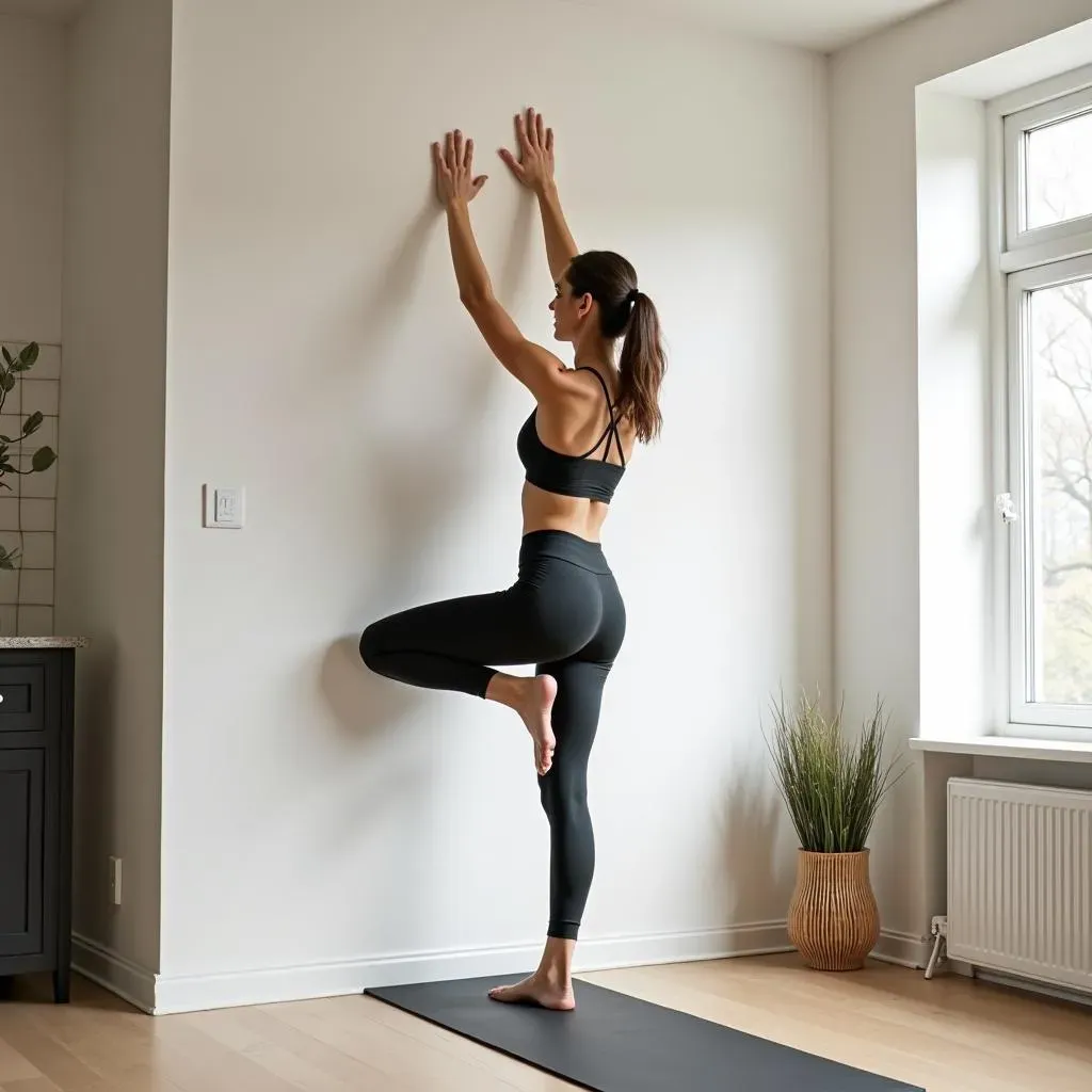 Complete 28-Day at home wall pilates workout free