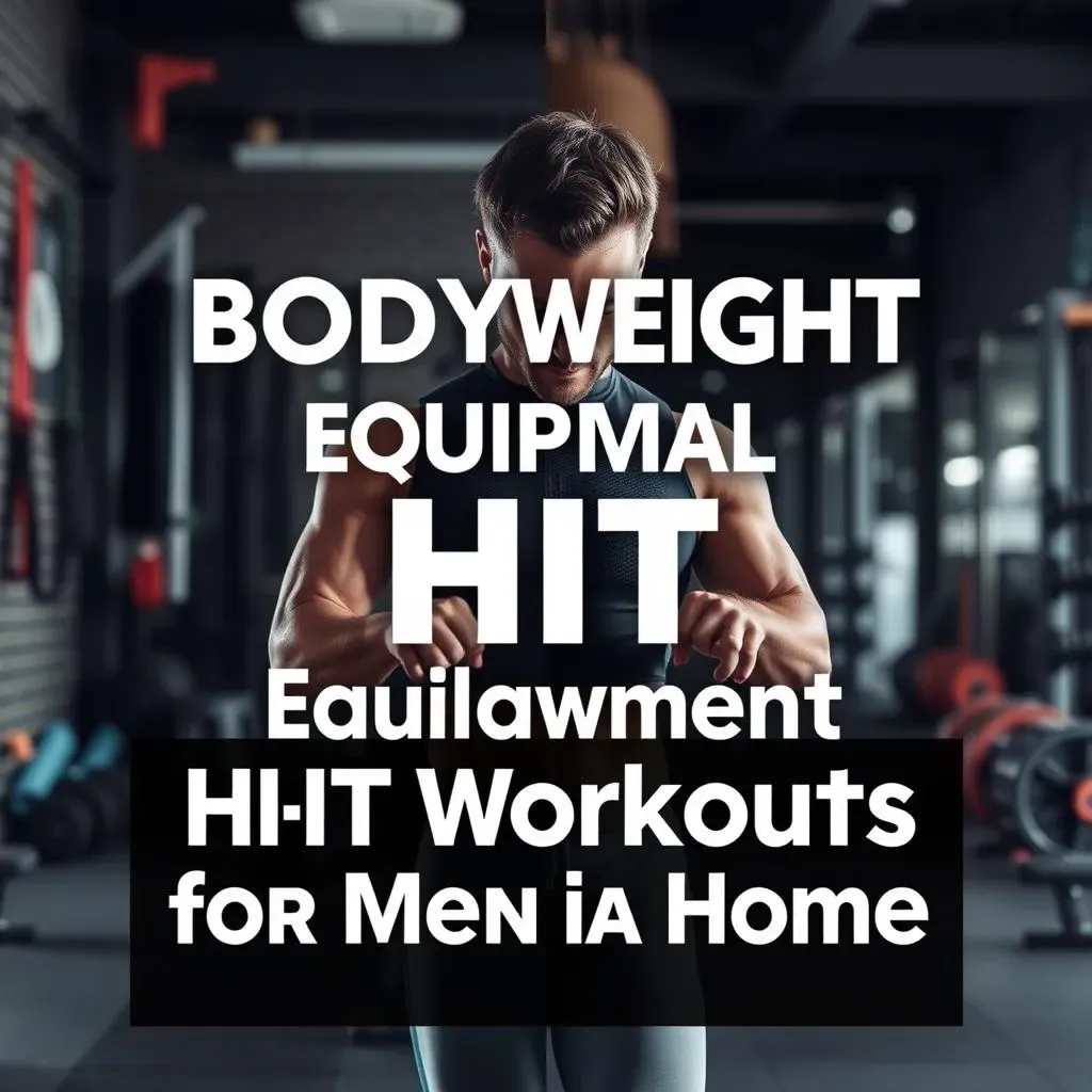 Bodyweight & Minimal Equipment HIIT Workouts for Men at Home Examples
