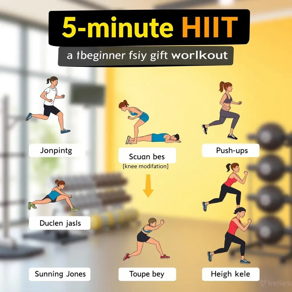 Essential Exercises for a BeginnerFriendly 5 Minute HIIT
