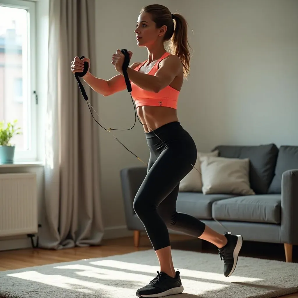 HIIT Workout at Home: Resistance Band Exercises
