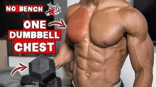 Effective one dumbbell chest workout at home to build muscle