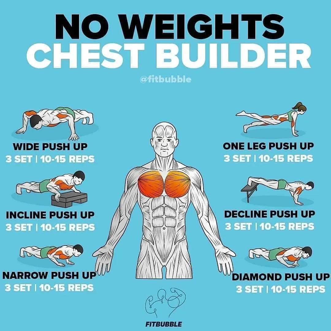 Effective outer chest workout at home you can do