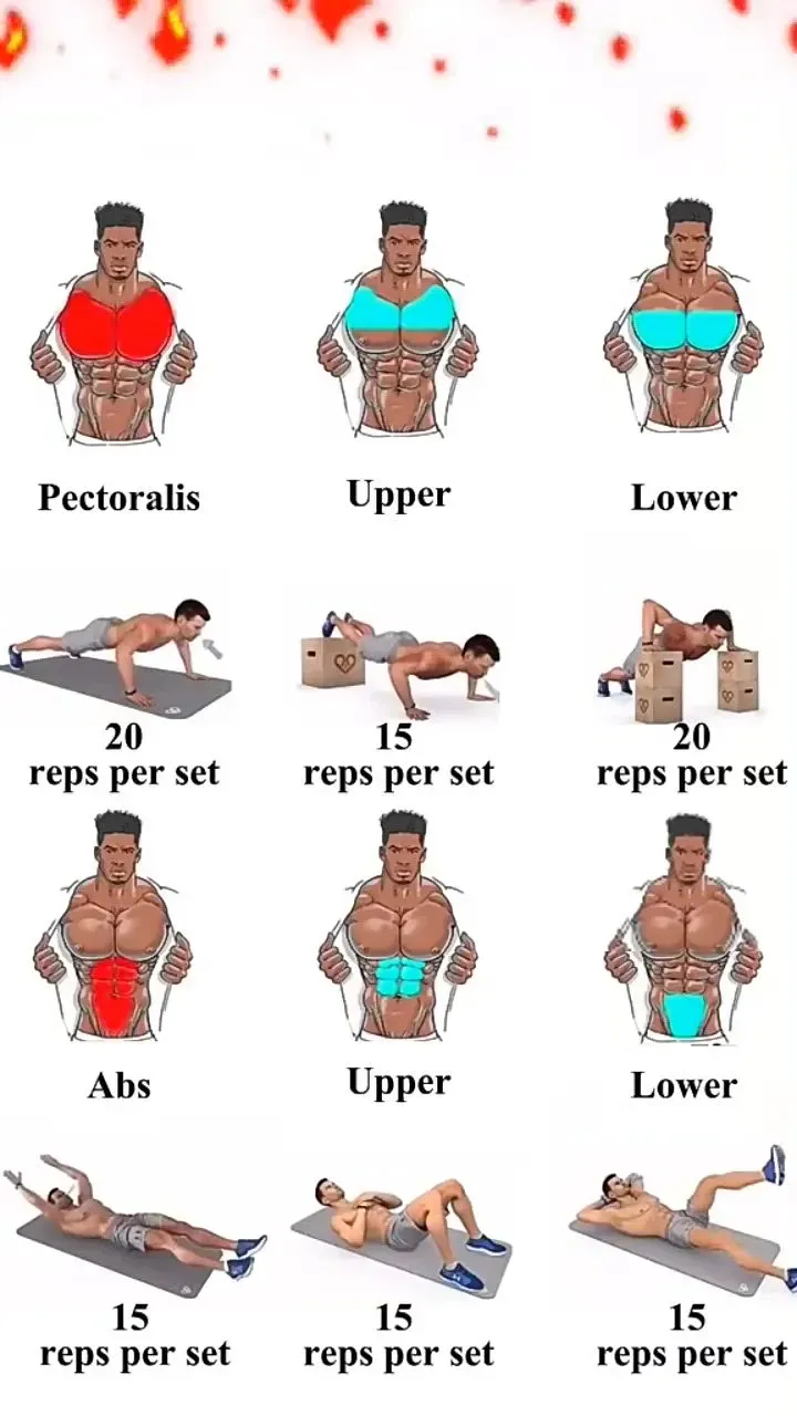 Ultimate six pack and chest workout at home Guide