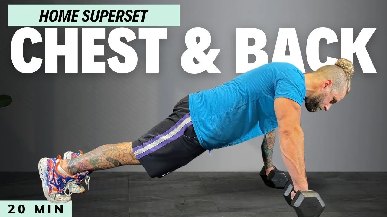 superset chest workout at home: Build a powerful chest