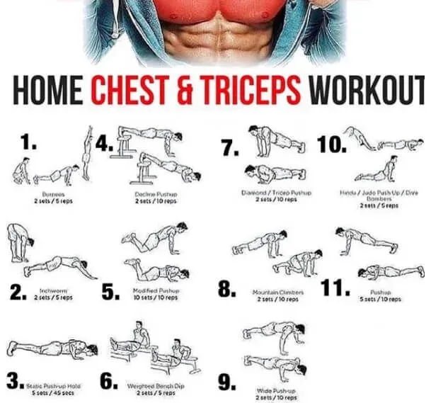 The ZeroEquipment At Home Chest Tricep Routine