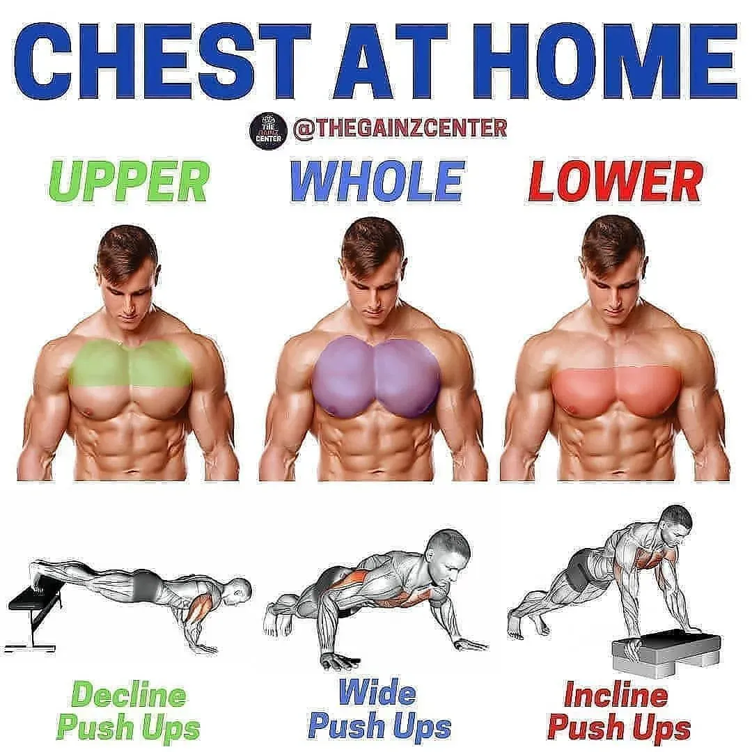 Quick & Easy whole chest workout at home: 9 moves