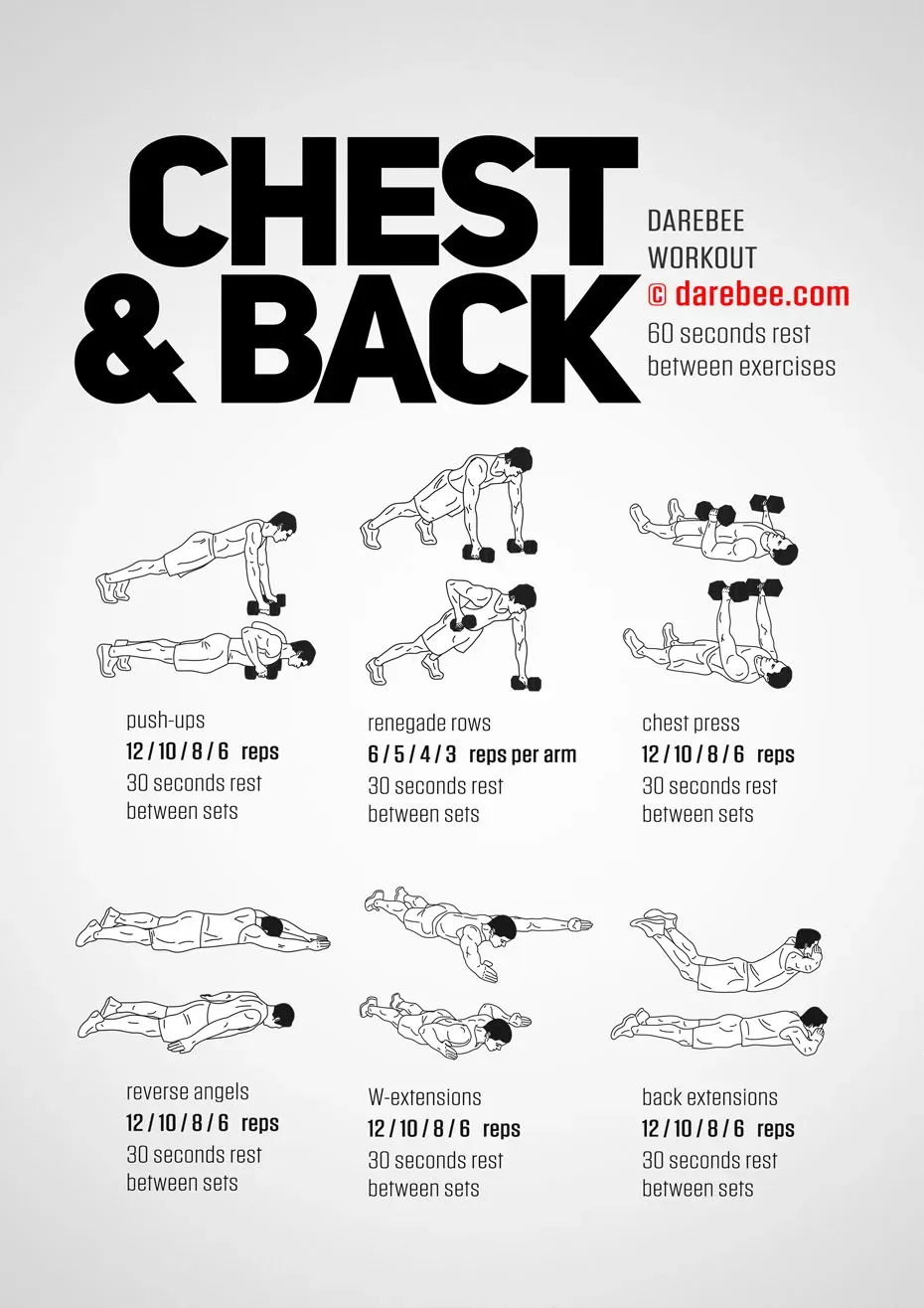 Why Combine Back and Chest in Your At Home Workout?